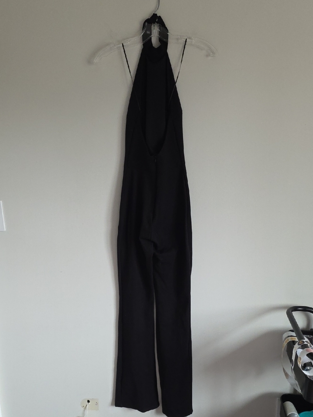 ZARA | Halter Jumpsuit Black Sz S - Picture 5 of 9